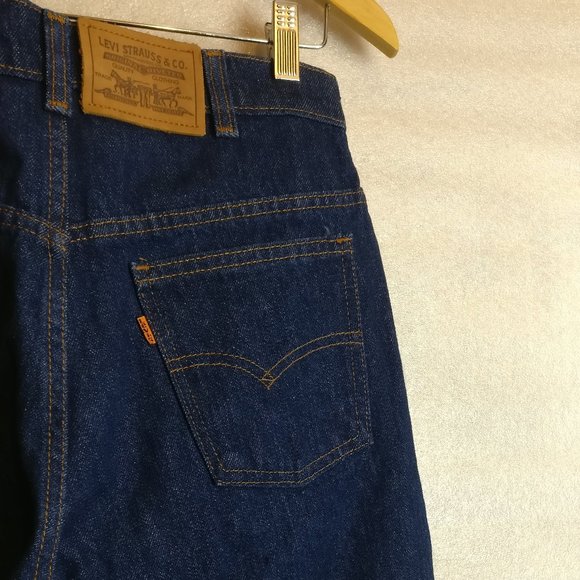 LEVIS Orange Tab RARE Arcuate 100%Cotton Blue Dry Jeans 31X32 Collectors Vintage - Picture 1 of 7
